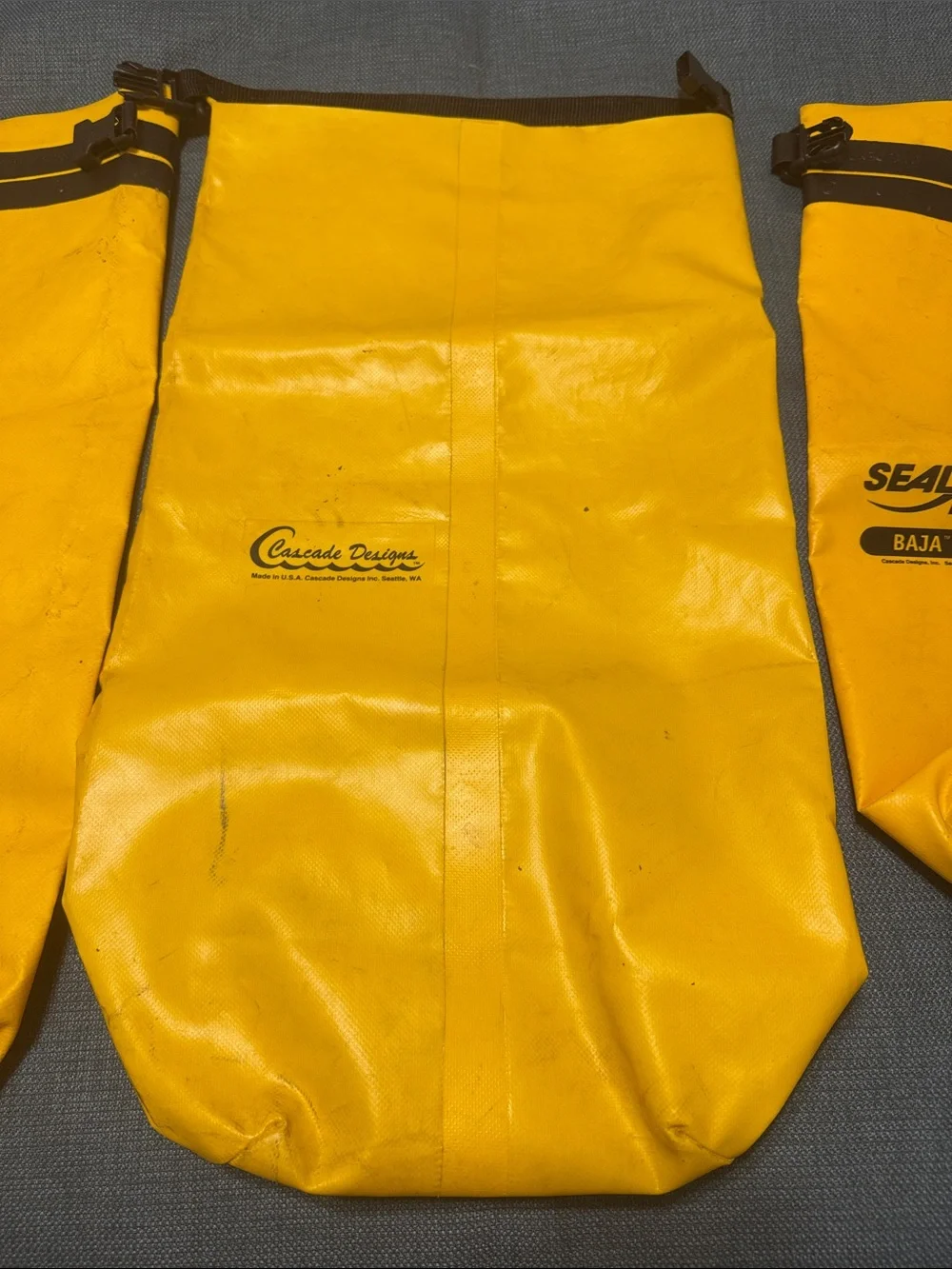 SealLine Dry Bag Set of 3 Yellow Sailor Accessories Bundle|Cascade Design USA